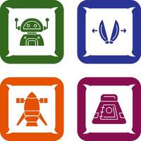 robot and playload Icon vector