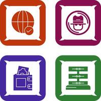 Internet and Spy Icon vector
