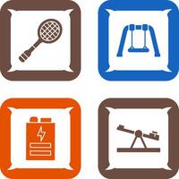 Racket and Swing Icon vector