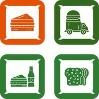 Sandwich and Fast Food Icon vector