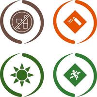 Pressurized cylinder And no drinking Icon vector