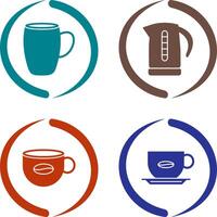 mug and kettle Icon vector