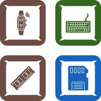 Smart Band and Keyboard Icon vector