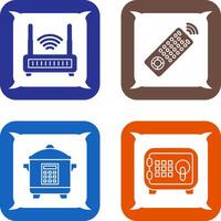 Remote and Antina Icon vector