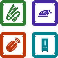 Hair iron and Laundry Icon vector