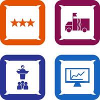 Stars and campaign Icon vector