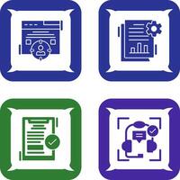 Target Audience and SEO Report Icon vector