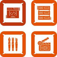 Web Coding ND Server Icon vector