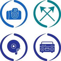 Camera and Arrows Icon vector