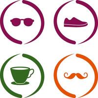 Sunglasses and Shoe Icon vector