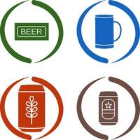 Beer Sign and Beer Mug Icon vector