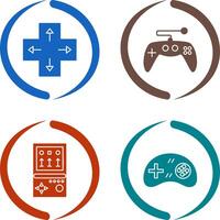 Direction Key and Gaming Control Icon vector