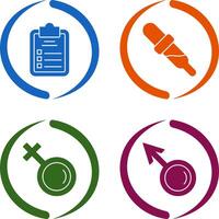 Diagnosis and Dropper Icon vector