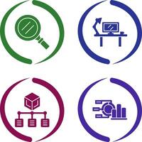 Search and Workspace Icon vector