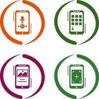 Voice Record and Device Icon vector