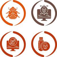 Bug and Virus Icon vector