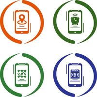 Map and Alarm Icon vector