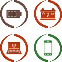 Charging and Accumulator Icon vector