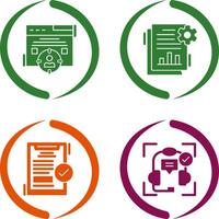 Target Audience and SEO Report Icon vector