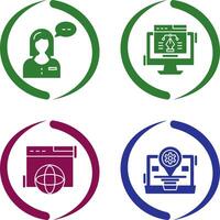 Consulting and Web Design Icon vector