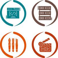 Web Coding ND Server Icon vector