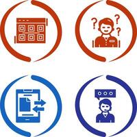 Layout and Confuse Icon vector