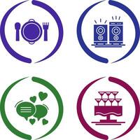 Banquet and Music Icon vector