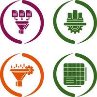 Data Collection and Engineering Icon vector