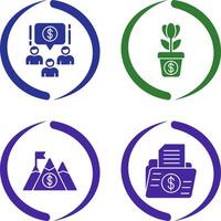 Growth and Money Icon vector