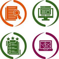 Details Looking and Adaptive Icon vector