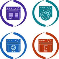 Dashboard and Browser Icon vector