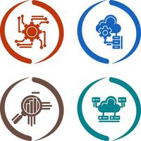 Automation and Big Data Icon vector