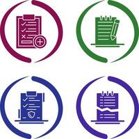 Medical Examination List and Check Up List Icon vector