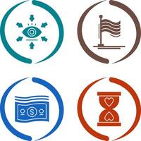 Visualization and Flag Icon vector