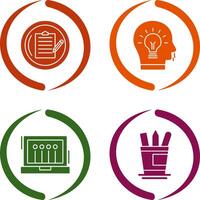 Contract and Idea Icon vector