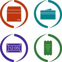 box and wallet Icon vector