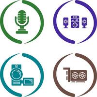 Microphone and Sound System Icon vector