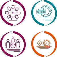 Time Management and Time Management Icon vector