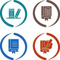 Archive and Mathematics Icon vector