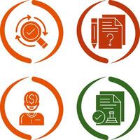 Research and Question Icon vector