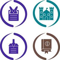 Bunny and Castle Icon vector