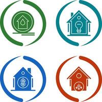 Fire Alarm and Home Automation Icon vector