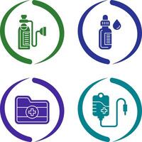 Oxygen and Dropper Icon vector
