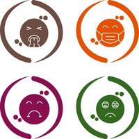 Vomit and Mask Icon vector