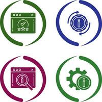 rating and refresh Icon vector