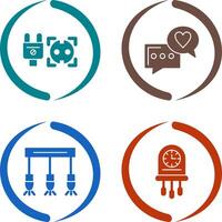 Socket and Chat Icon vector