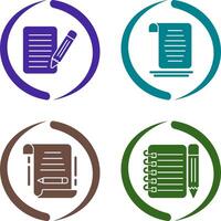 checklist and document Icon vector