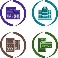 Tax and Building Icon vector