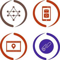 Networks and Mobile Applications Icon vector