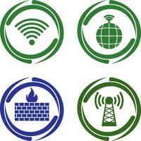 Signal on User and global Signals Icon vector